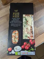 M&S Wood Fired Pizza Ultra Thin Buffalo Mozzarella with fresh basil