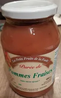 Purée de pommes fraises