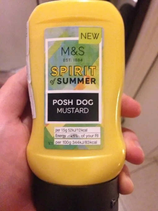 Moutarde Posh Dog