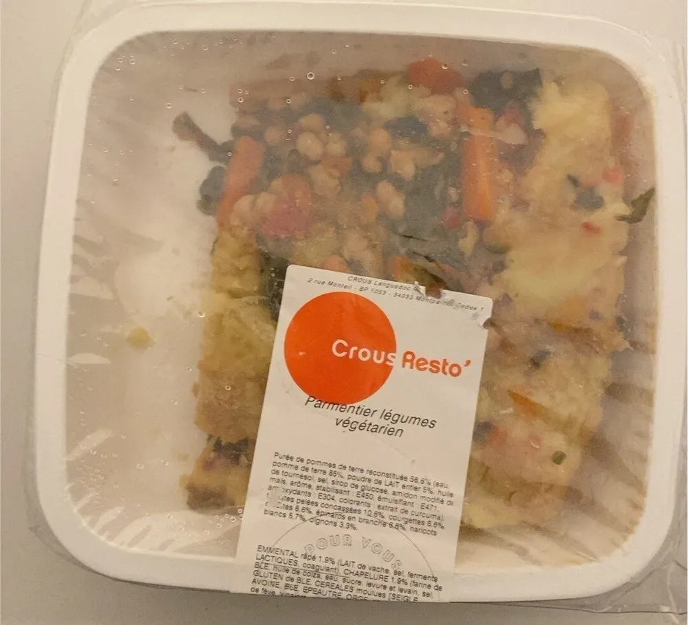Parmentier légumes végétariens