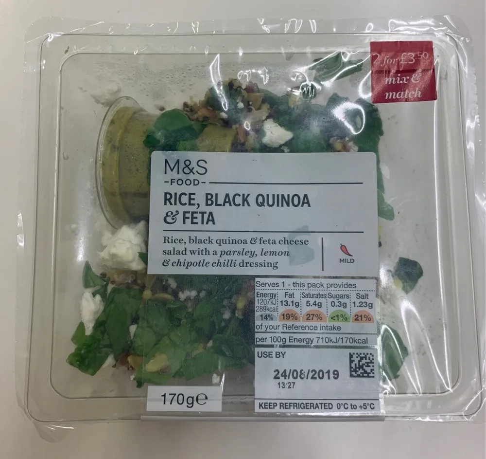 Rice, Black Quinoa & Feta