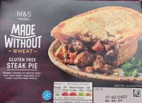 Gluten free Steak & red wine pie