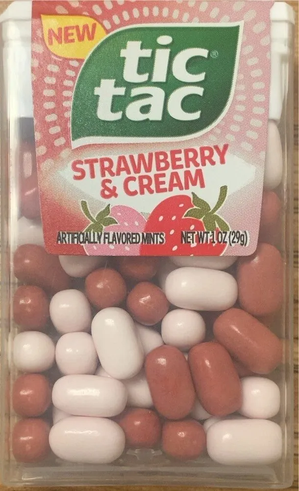Tic tac strawberry and cream