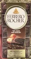 Dark Chocolate bar with hazelnut and cocoa filling