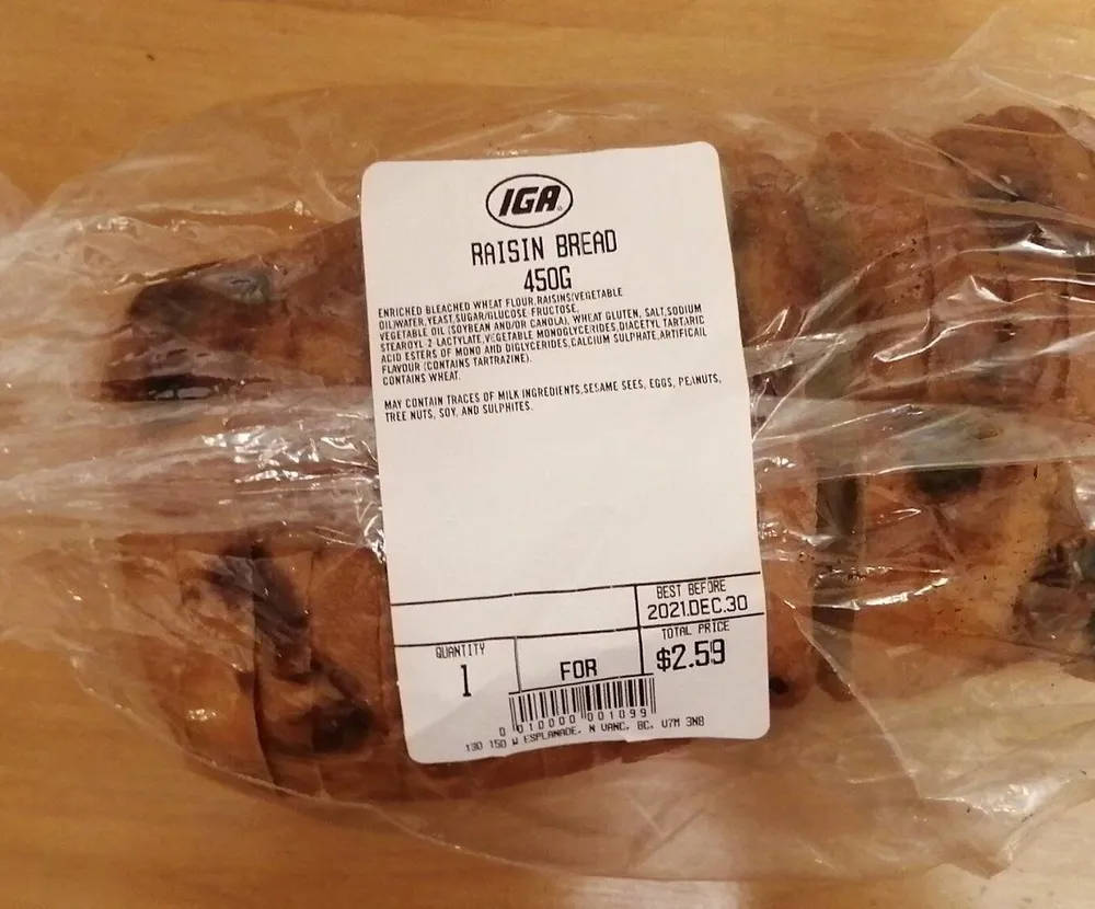 Raisin Bread
