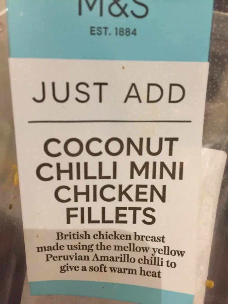 Coconut chilli mini chicken fillets