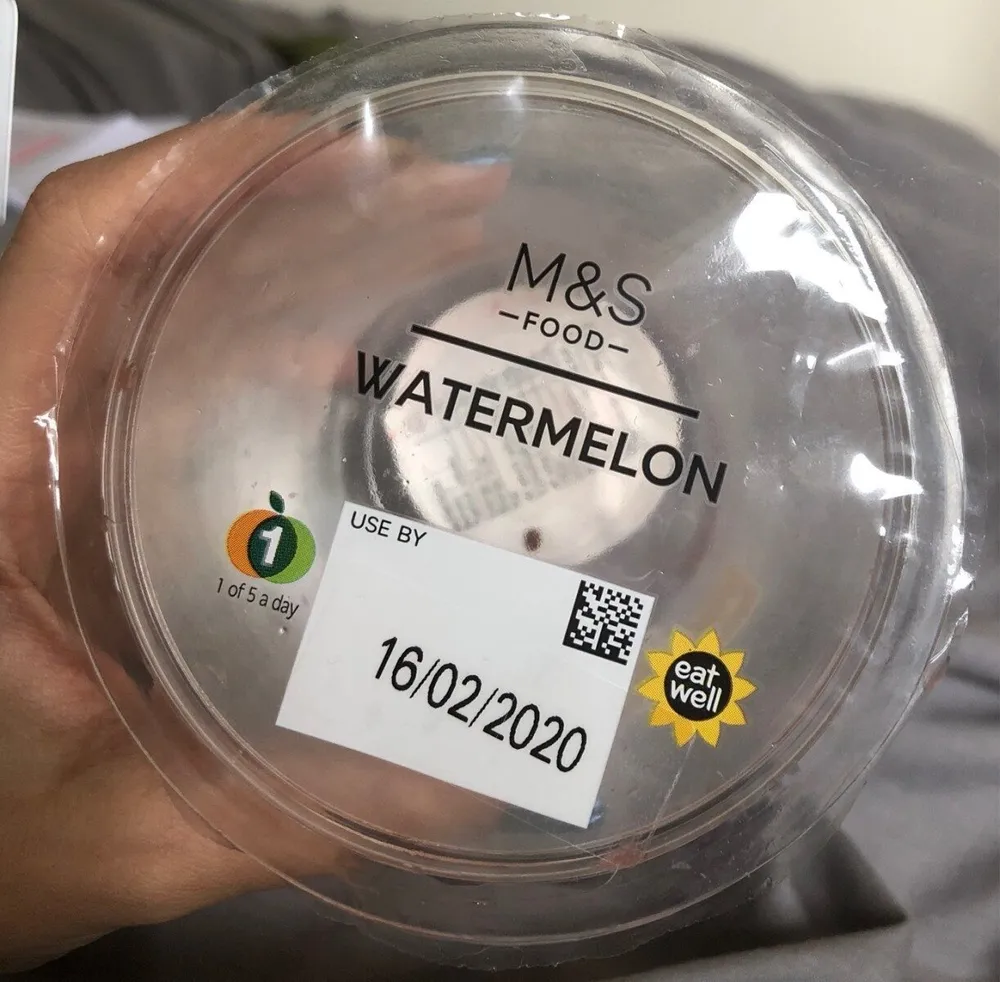 eat. well M&S -FOOD- Watermelon USE BY 800-> 1 of