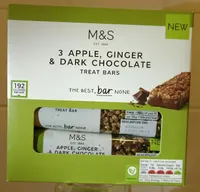 3 Apple, Ginger & Dark Chocolate Treat Bars