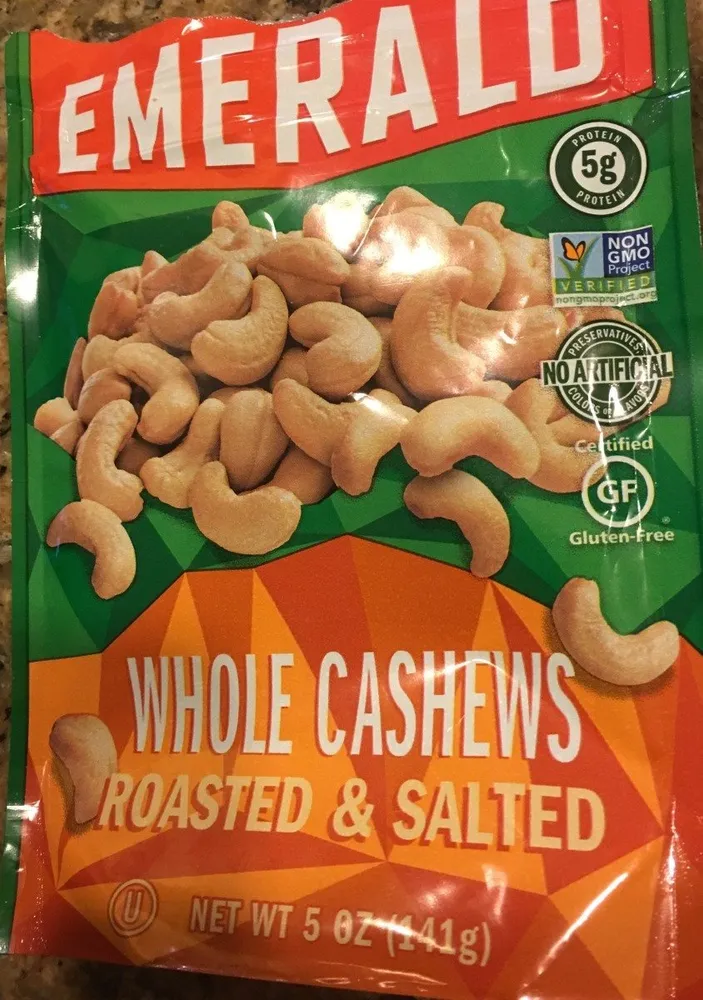 Roasted & Salted Whole Cashews with Sea Salt