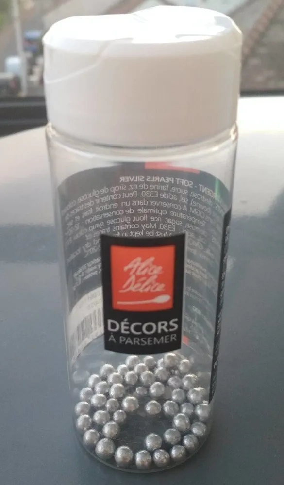 Décors perles argent