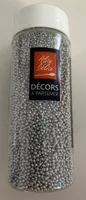 Décors perles sucre argenté