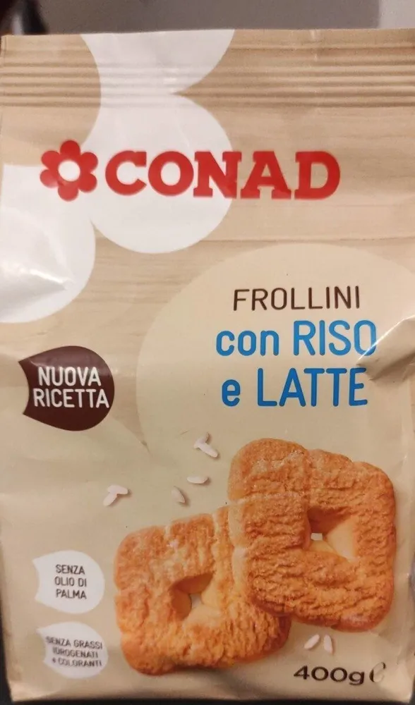 Frollini con riso e latte