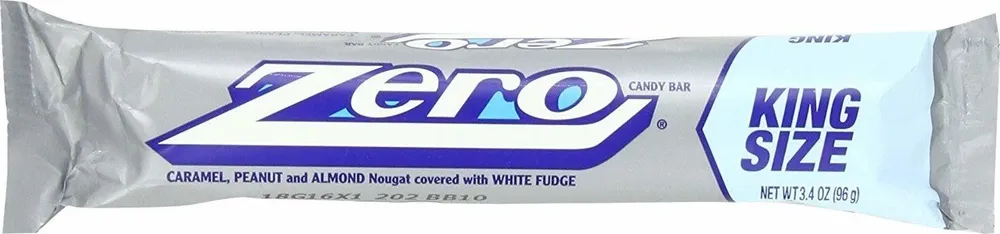 Caramel, Peanut, and Almond Nougat covered with White Fudge candy bar