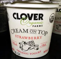 Cream on Top strawberry Organic Yogurt