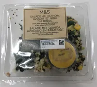 Salade au Quinoa, Avocat et Noix du Brésil