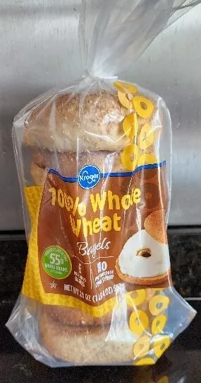 100% Whole Wheat Bagels