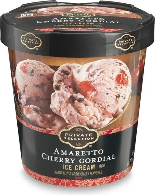 Amaretto Cherry Cordial Ice Cream
