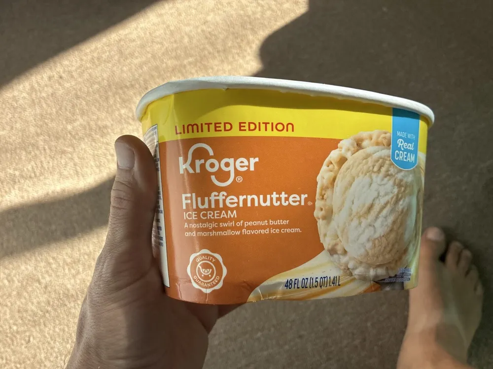 Fluffernutter Ice Cream