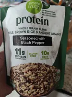 protein WHOLE GRAIN BLEND LENTILS, BROWN RICE & ANCIENT GRAINS Seasoned with Black Pepper