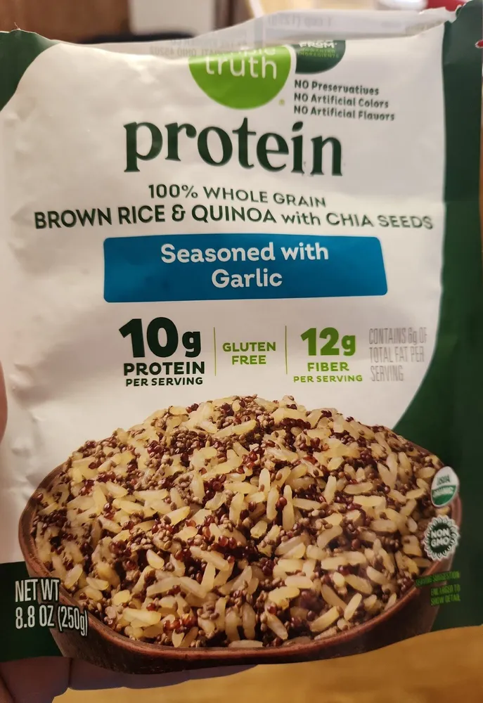 100% WHOLE GRAIN BROWN RICE & QUINOA with CHIA SEED