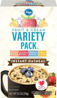 Fruit & cream instant oatmeal packets variety