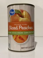 Yellow Cling Sliced Peaches in Pear Juice from Concentrate