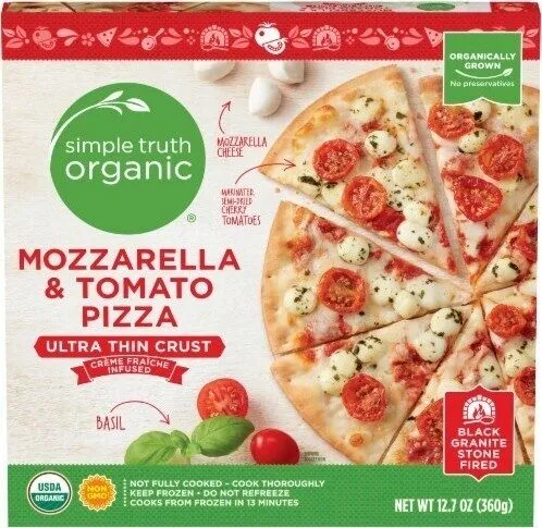 Mozzarella & tomato ultra thin crust pizza