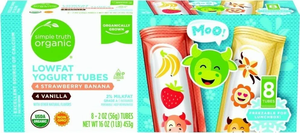 Organic 4 strawberry banana