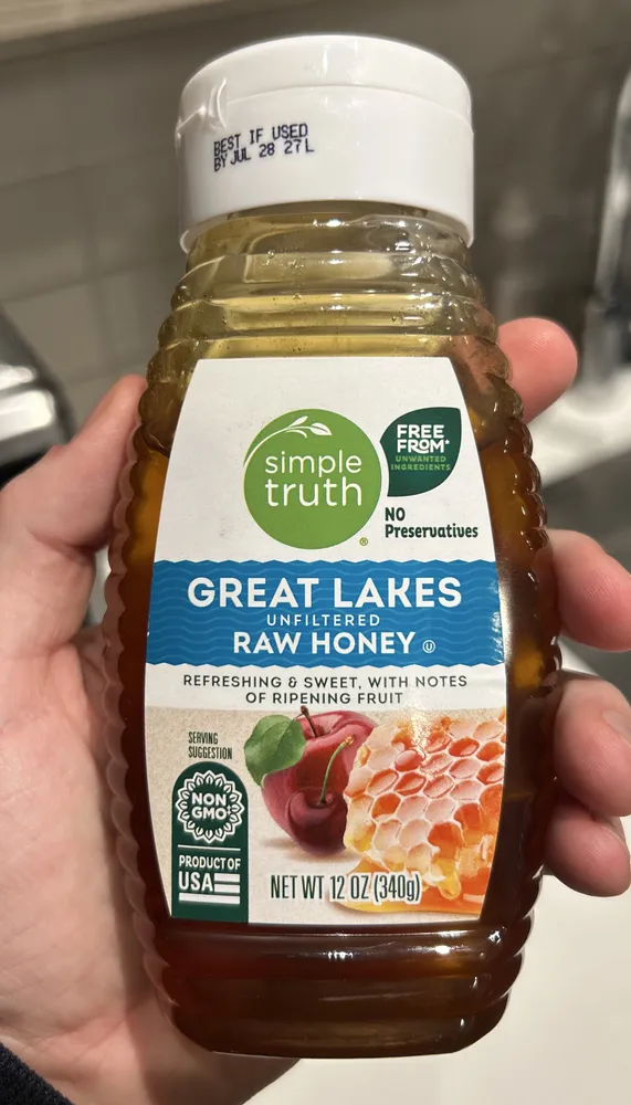 Great Lakes unfiltered honey