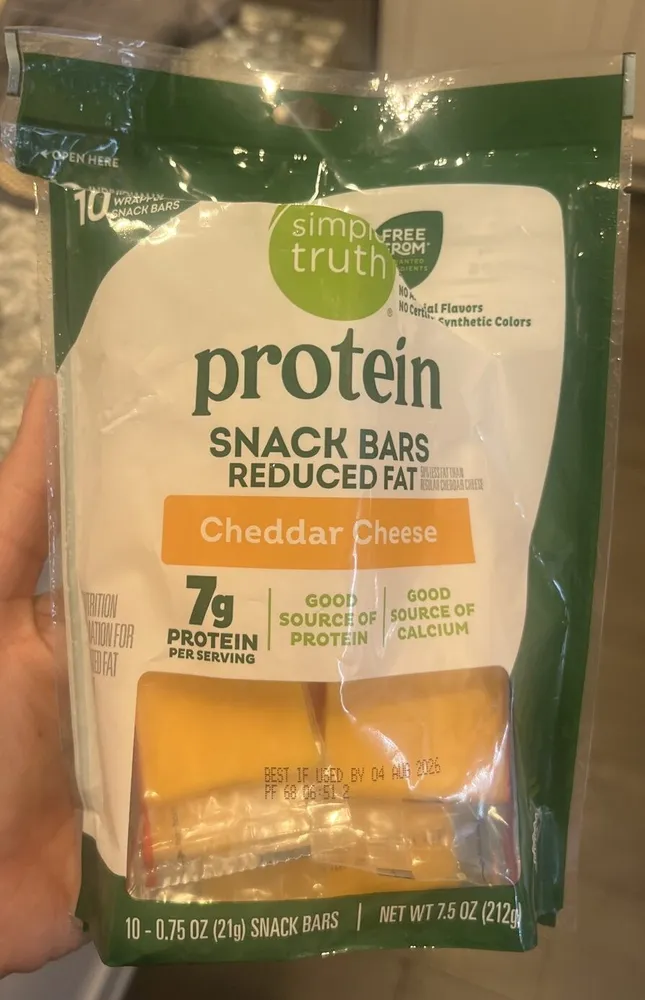 protein snack bars reduced fat Cheddar Cheese