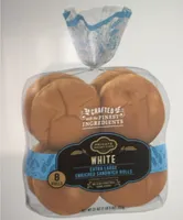 Extra large white hamburger buns