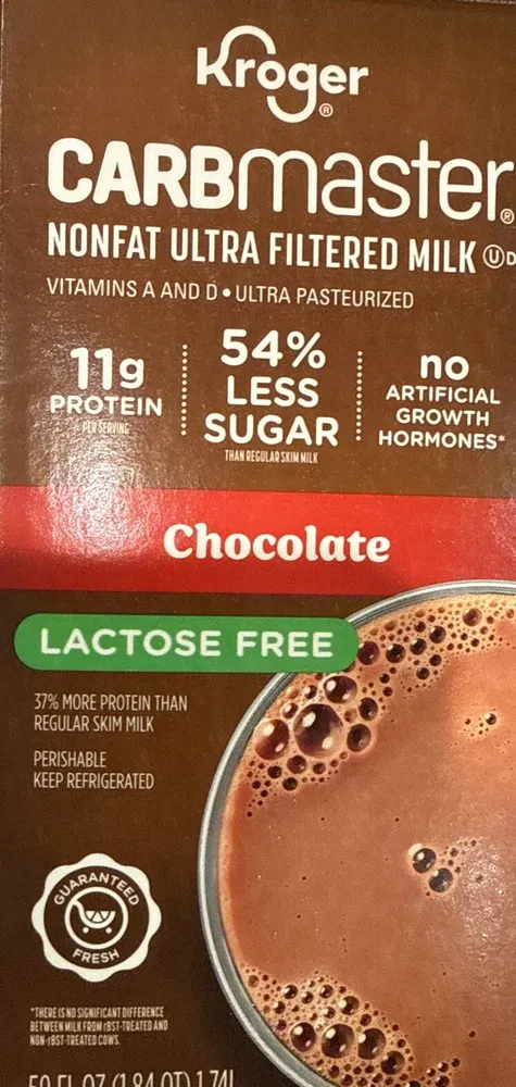 Chocolate Carbmaster Nonfat Ultra Filtered Milk