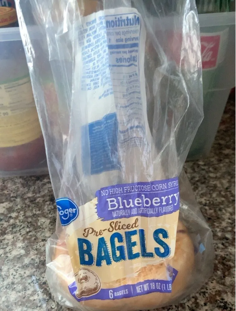 Pre-Sliced Blueberry Bagels
