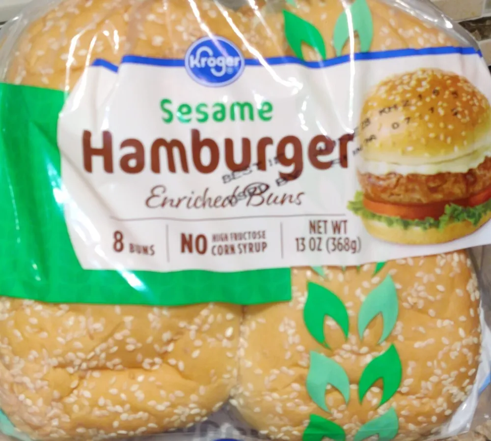 Sesame Hamburger Enriched Buns