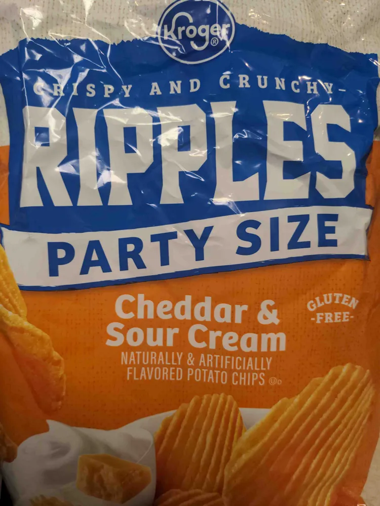 Cheddar & Sour Cream Ripples Potato Chips