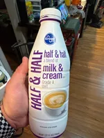 half & half a blend of milk & cream