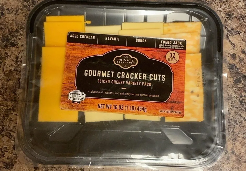Gourmet Cracker Cuts Sliced Cheese Variety Pack