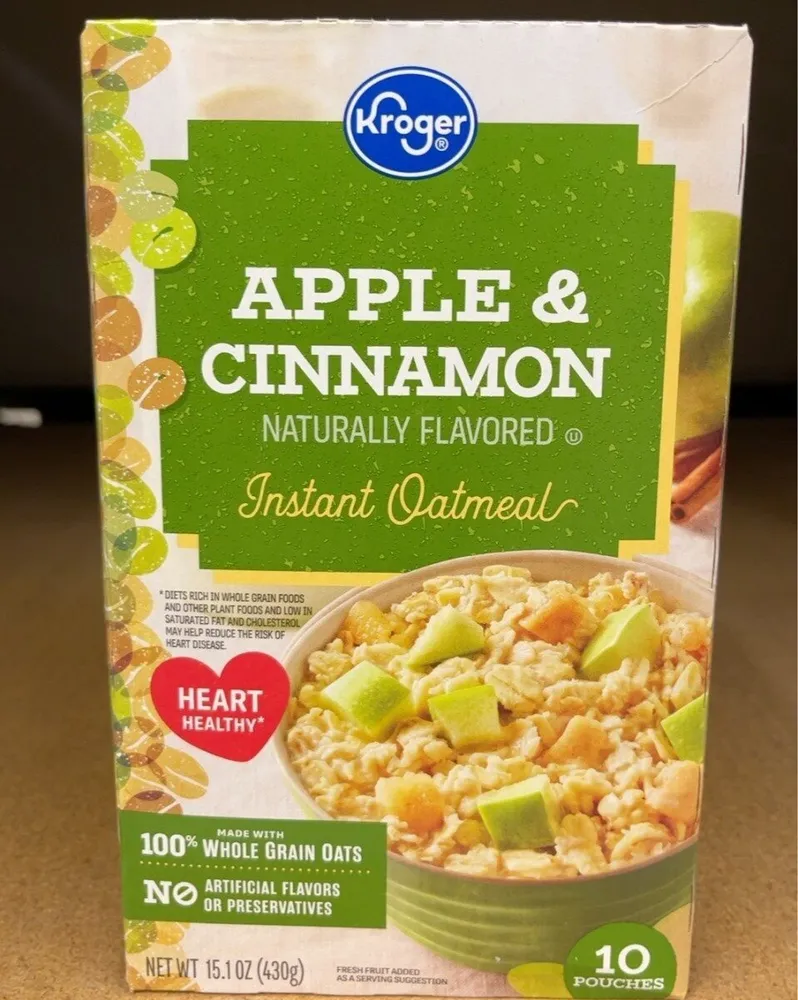 Apple & Cinnamon Naturally Flavored Instant Oatmeal