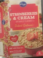 Kroger Strawberries and Cream Oatmeal