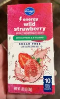 Wild strawberry energy water flavor packet