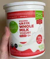 Plain Strained Greek Whole Milk Yogurt