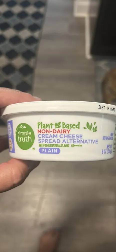 Plant-Based Non-Dairy Cream Cheese Spread Alternative Plain