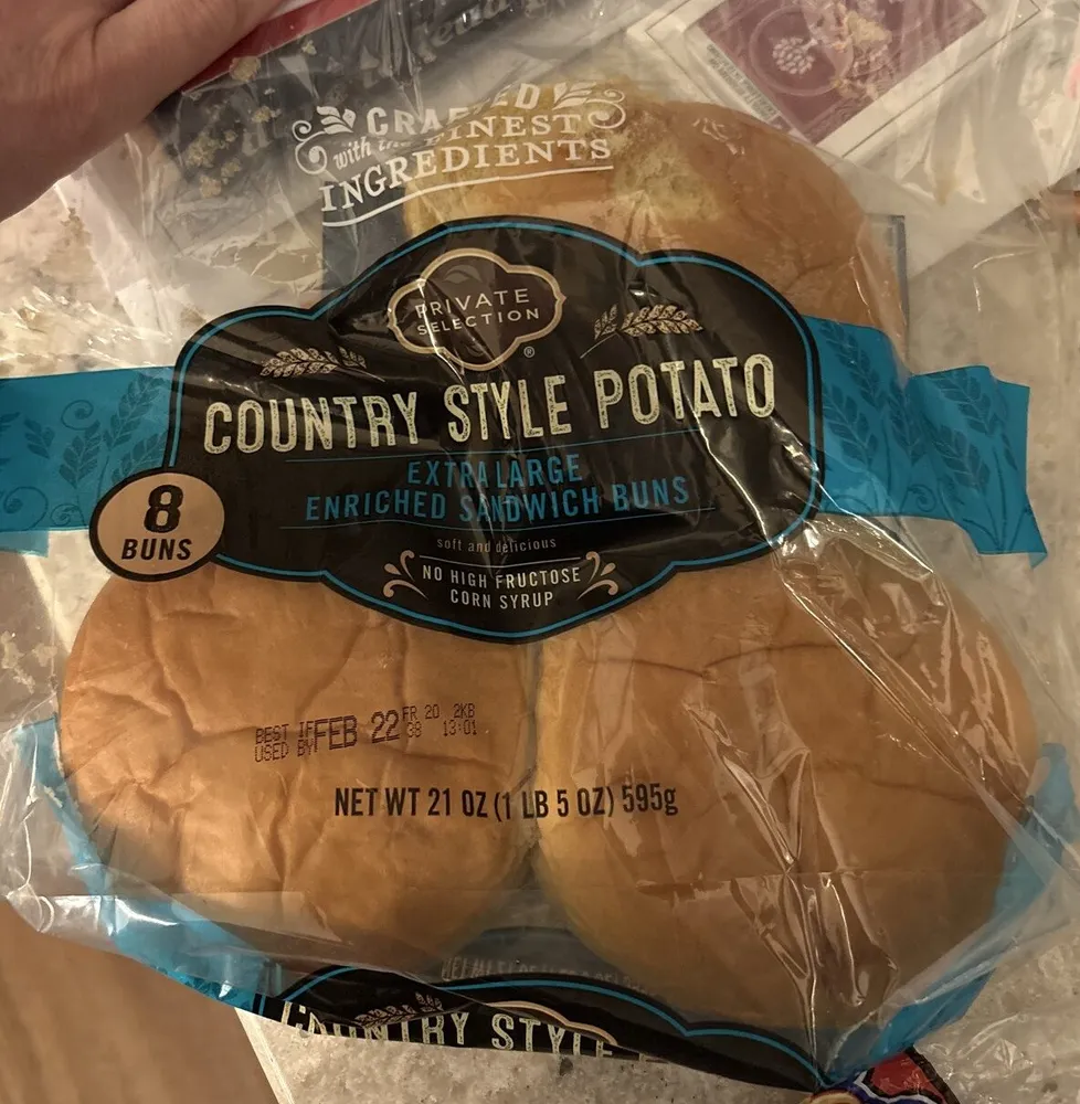 Country Style Potato Extra Large Enriched Sandwich Buns