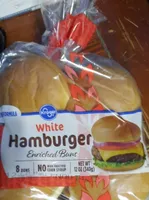 White hamburger buns