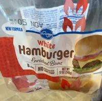 White Hamburger Buns