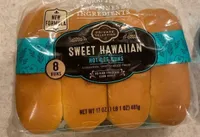 Sweet Hawaiian Hot Dog Buns