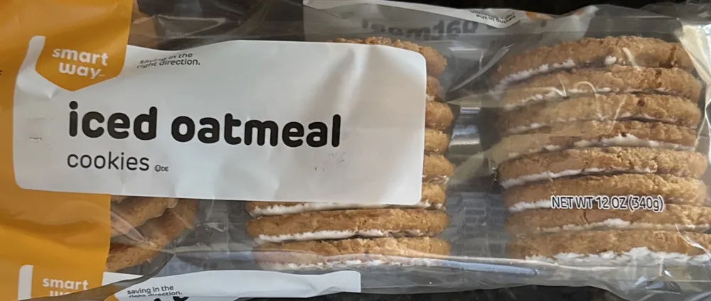 Iced oatmeal cookies