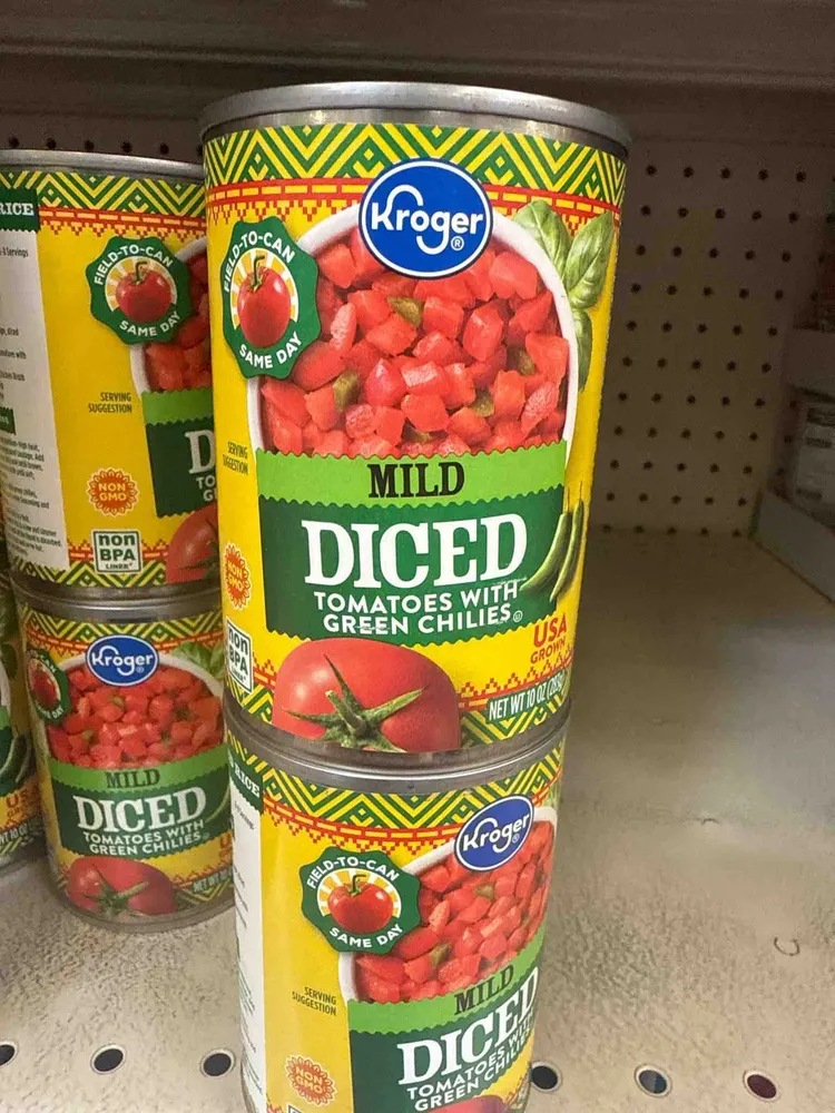 Mild Diced Tomatoes with Green Chilies