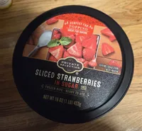 Sliced Strawberries with Syrup