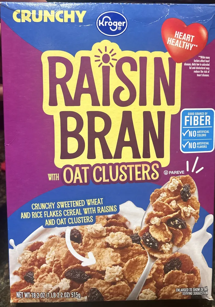 Raisin Bran with oat clusters